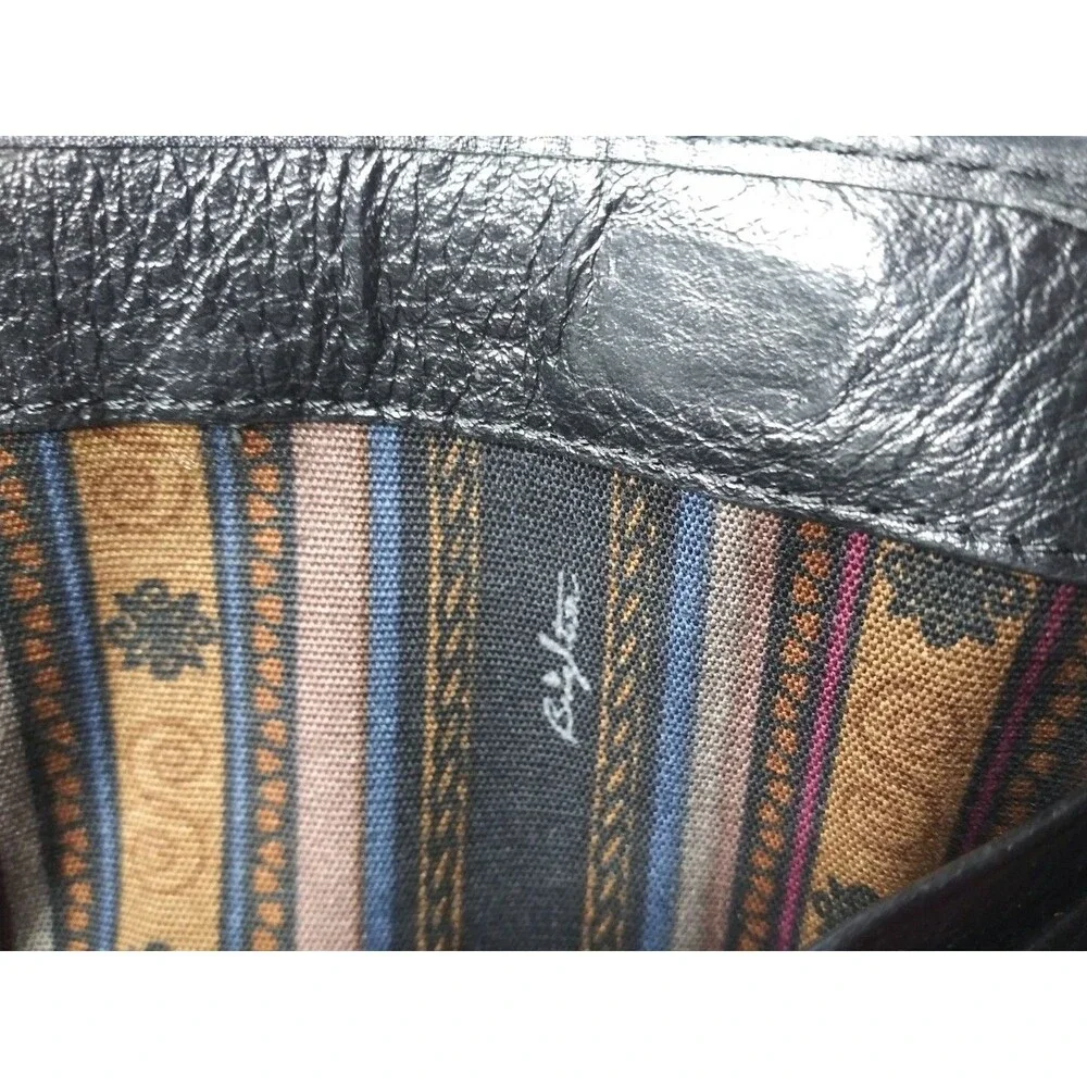 Brighton Clutch Purse Small Shoulder Bag Mini Leather Suede Black